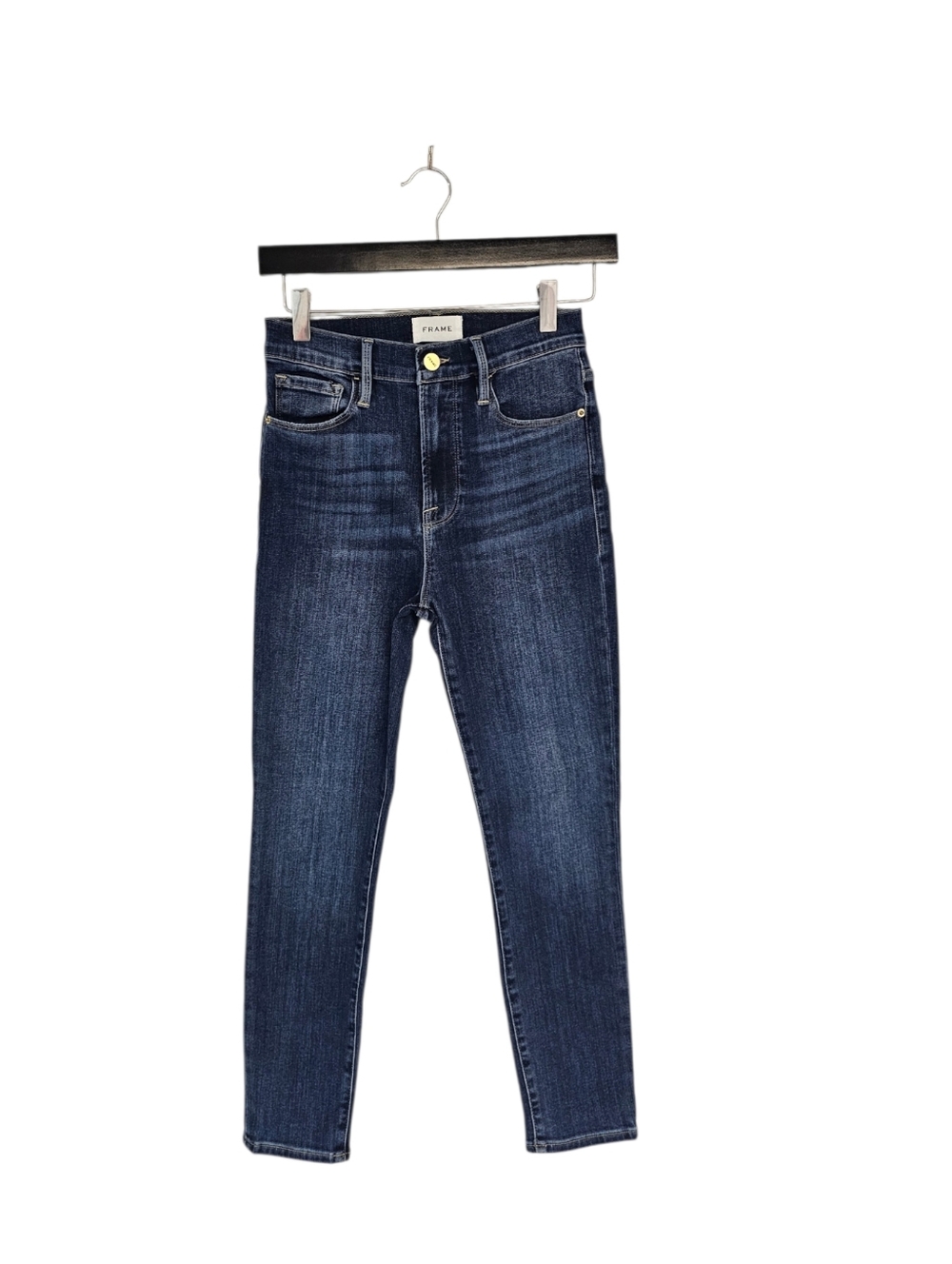 Frame Denim Ali High Rise Cigarette‎ Blue Skinny Jeans 25 Preowned